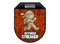 Challenge in Motion 2023 October Activity Streaker Challenge Badge