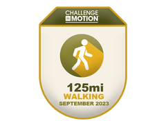 Challenge in Motion September Walking Activity Challenge Badge