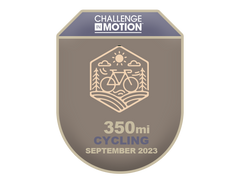 Challenge in Motion 2023 September Cycling Activity Challenge Badge