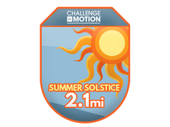 2023 Summer Solstice 2.1 Mile Challenge Badge
