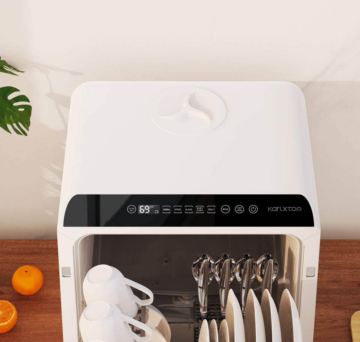  BeiseYu Portable Countertop Dishwasher, Compact Dishwasher with  Built-in Water Tank, 5 Programs, 360° Dual Spray, 161℉ High-Temp Air-Dry  Function, 8 Sets of Tableware for Apartments& RVs, 2 Modes : Appliances