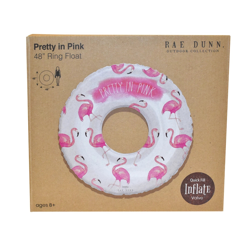 Rae Dunn - 48" Ring Float - Flamingo Pattern
