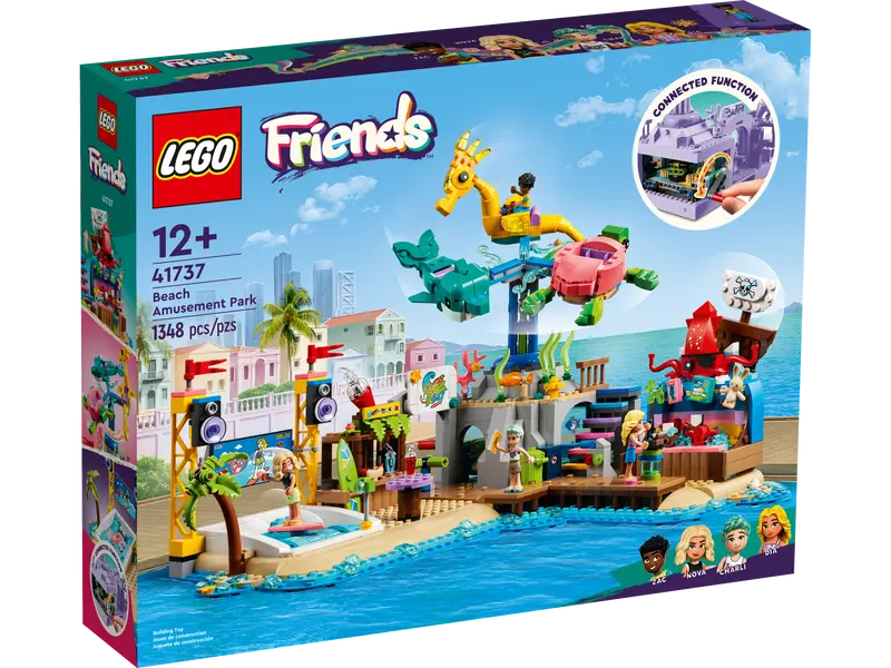 LEGO Friends Skate Park Set 41751, Skateboard Toys for Girls and Boys Ages  6 Plus, Mini-Doll Playset with Toy Scooter and Wheelchair, Birthday Gift