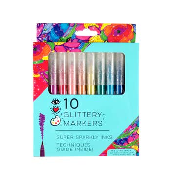 1Heart Art 12 Glitter Gel Pens — Boing! Toy Shop