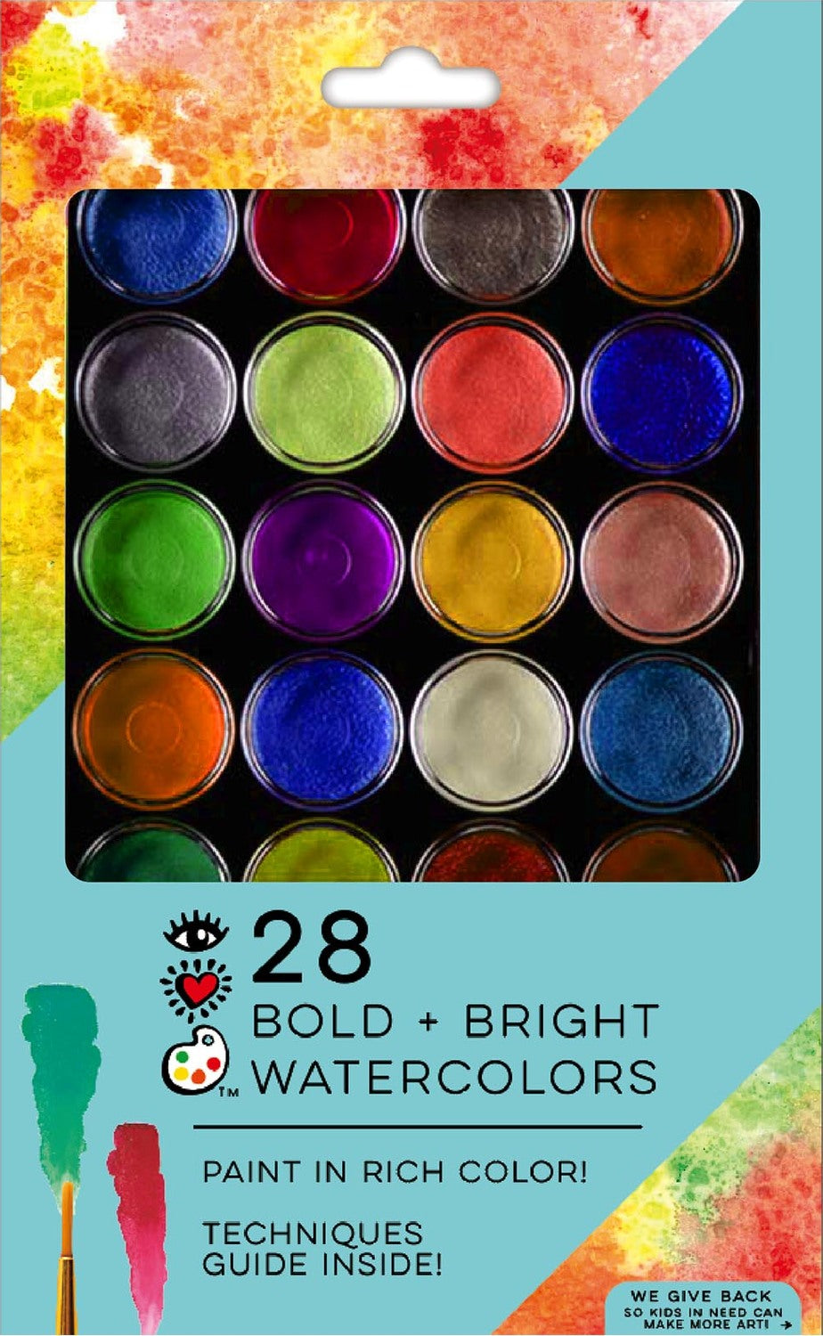 iHeartArt 28 Metallic Watercolors – brightstripes