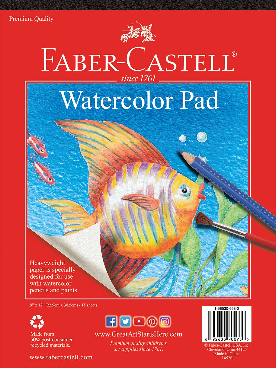 Faber-Castell How to Rainbow Watercolor Pencils Starter Set