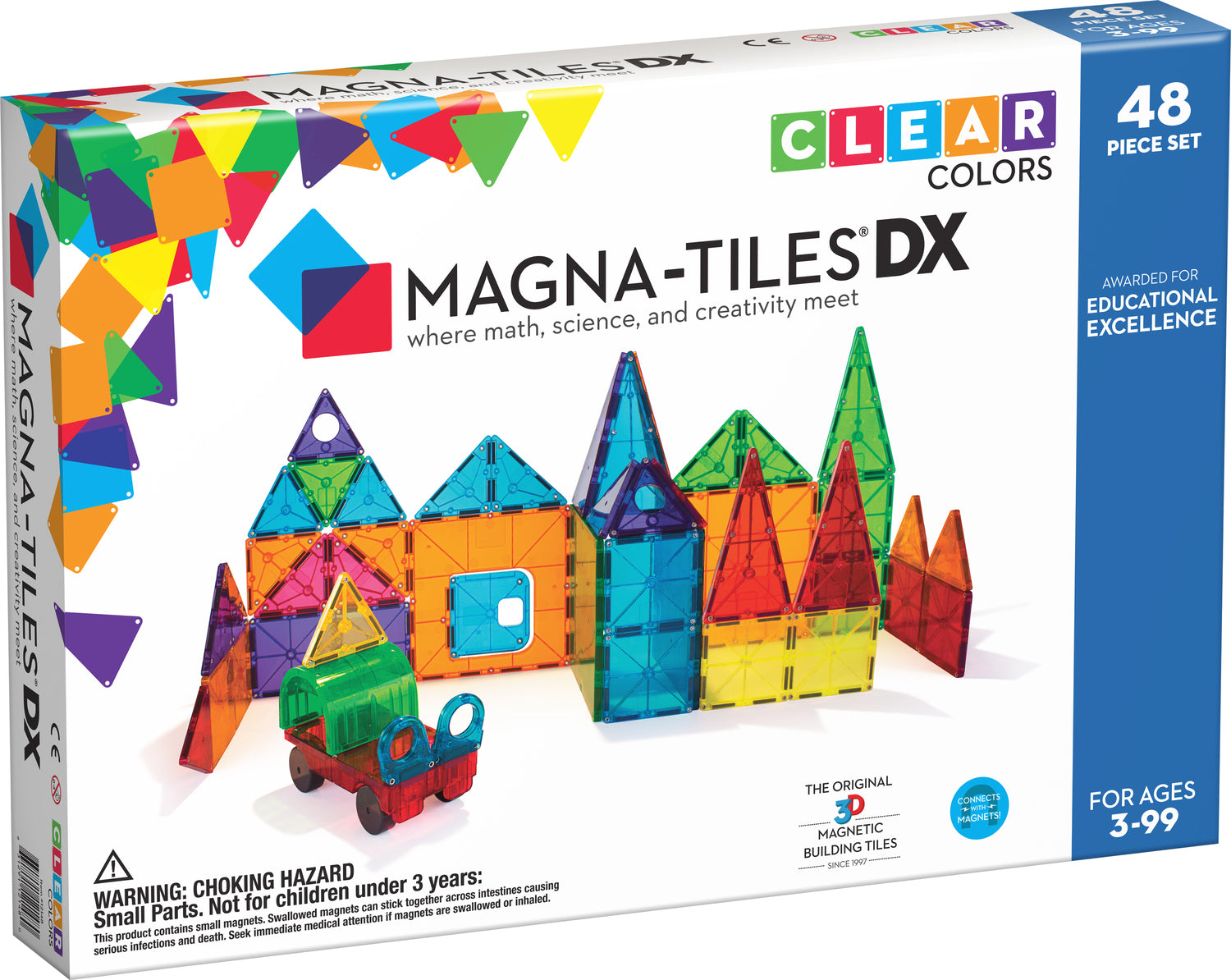 Magna-Tiles Clear Colors 32 pc Set