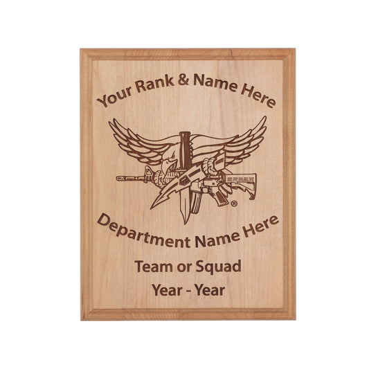 Fire Dept Wood Plaque – SwatOperator USA