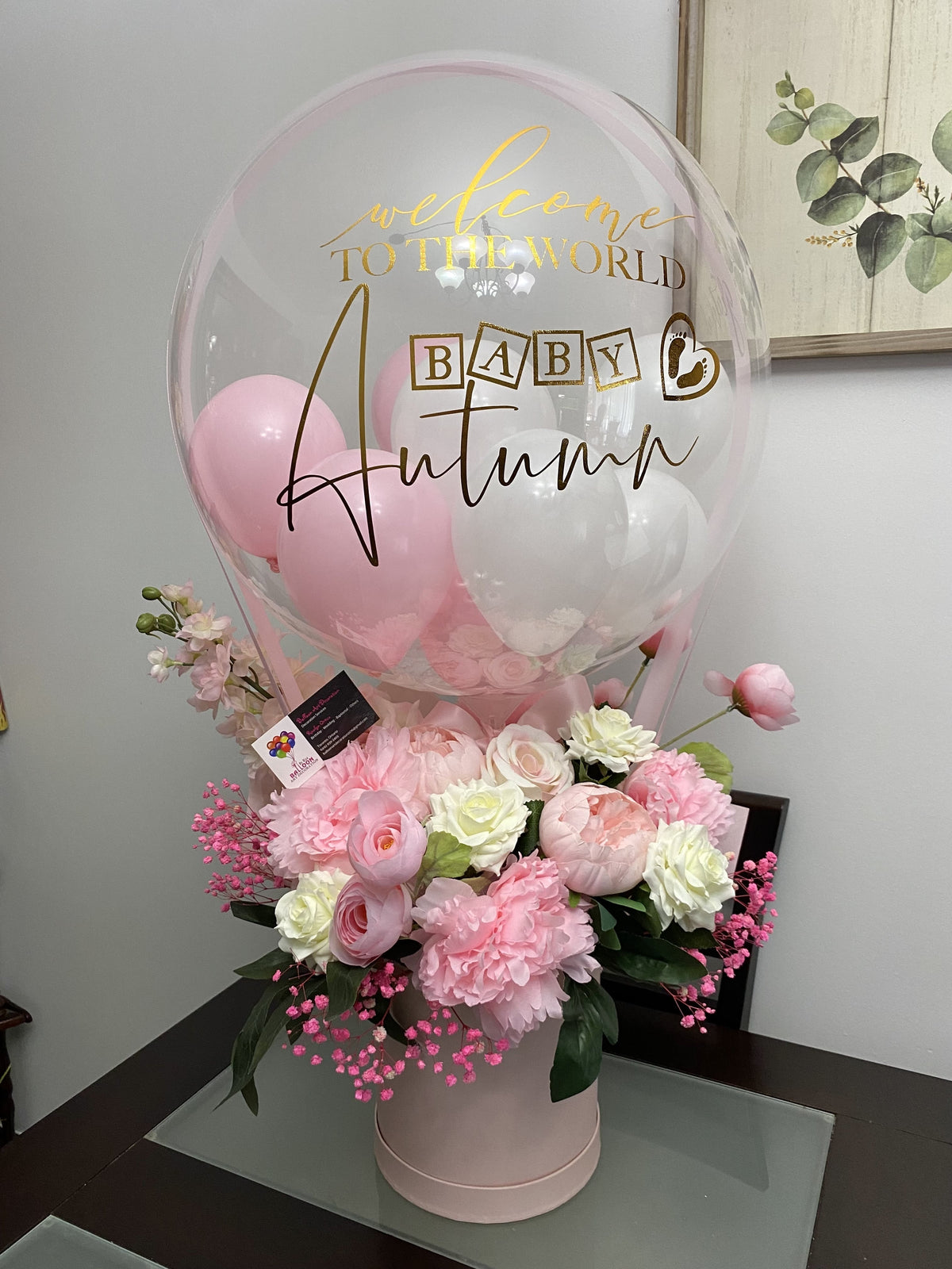 Balloon with flowers