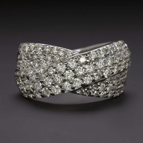 Pave diamond ring