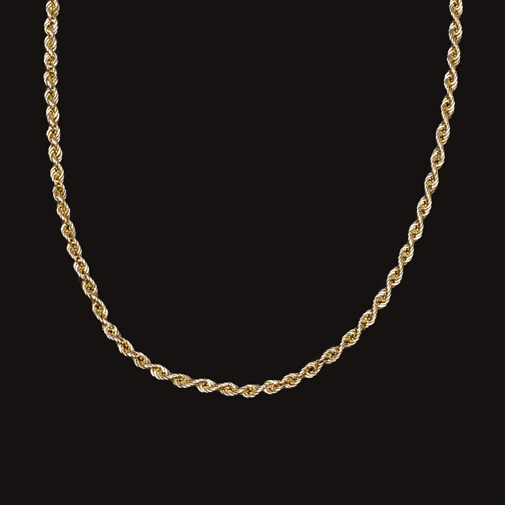 Fashionable Simple 18k Gold plated Twisted Rope Necklace Men - Temu