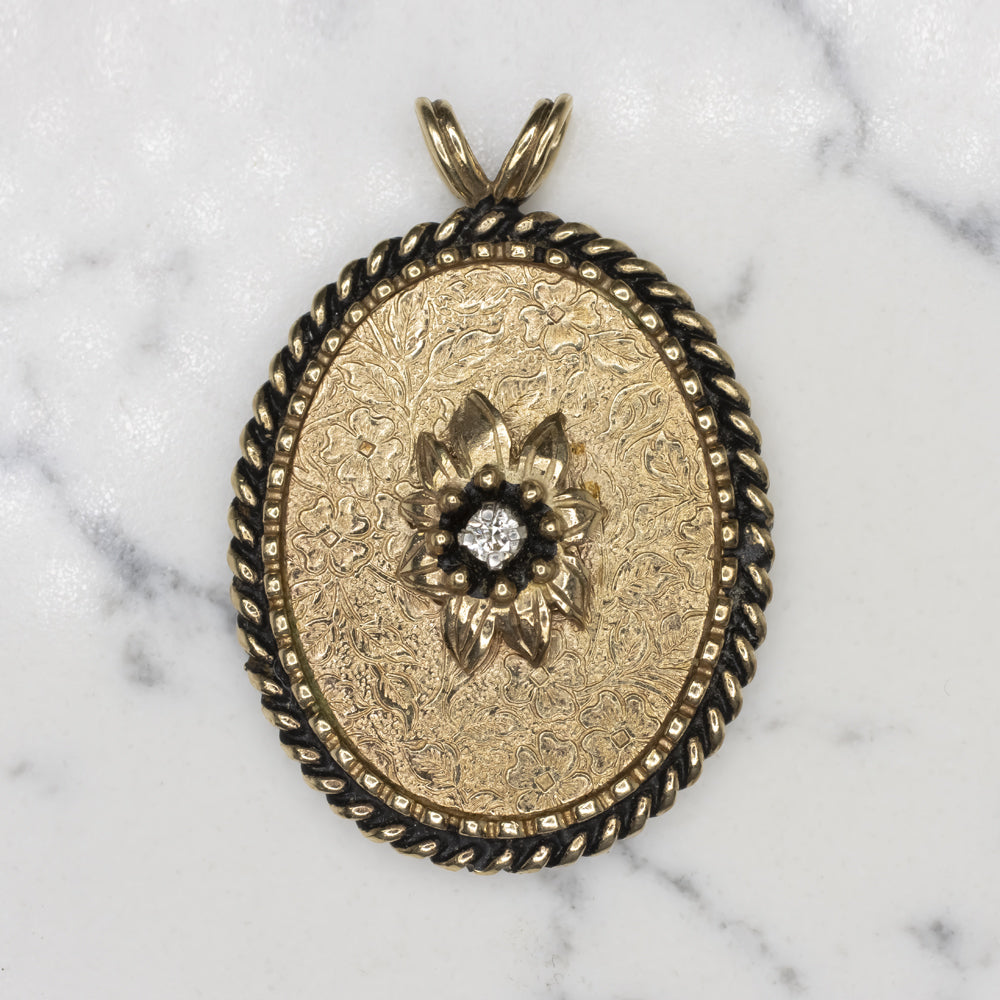 Estate & Vintage Lady's vintage cameo brooch that can also be worn as a  pendant, necklace VJ1044 - Susan Eisen Fine Jewelry & Watches