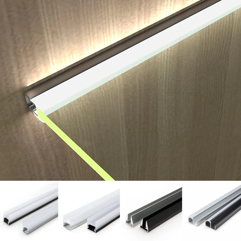 Glass Layer Cabinet LED Aluminum Profile LT114