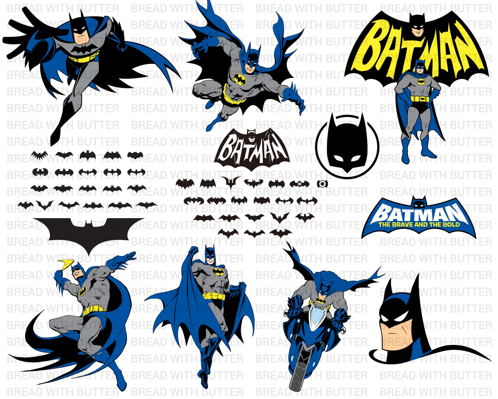 Batman Bundle, Batman svg, Batman Printable, Batman Cut Files, Batman –  BreadwithButterShop