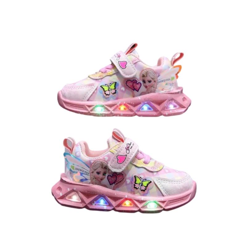 Frozen Elsa Princess LED Sneakers For Girls - Summer Foot Styles product image