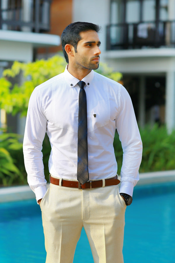 Buy Men Elegant White Shirt Beige Trouser Office Wear Mens Formal Shirt and  Pants Wedding Shirt and Pant White Shirt With Beige Trouser Online in India  - Etsy