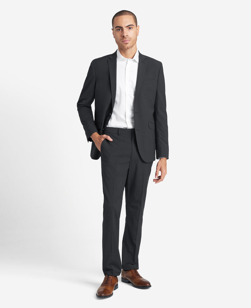 New England Code Charcoal Slim Suit