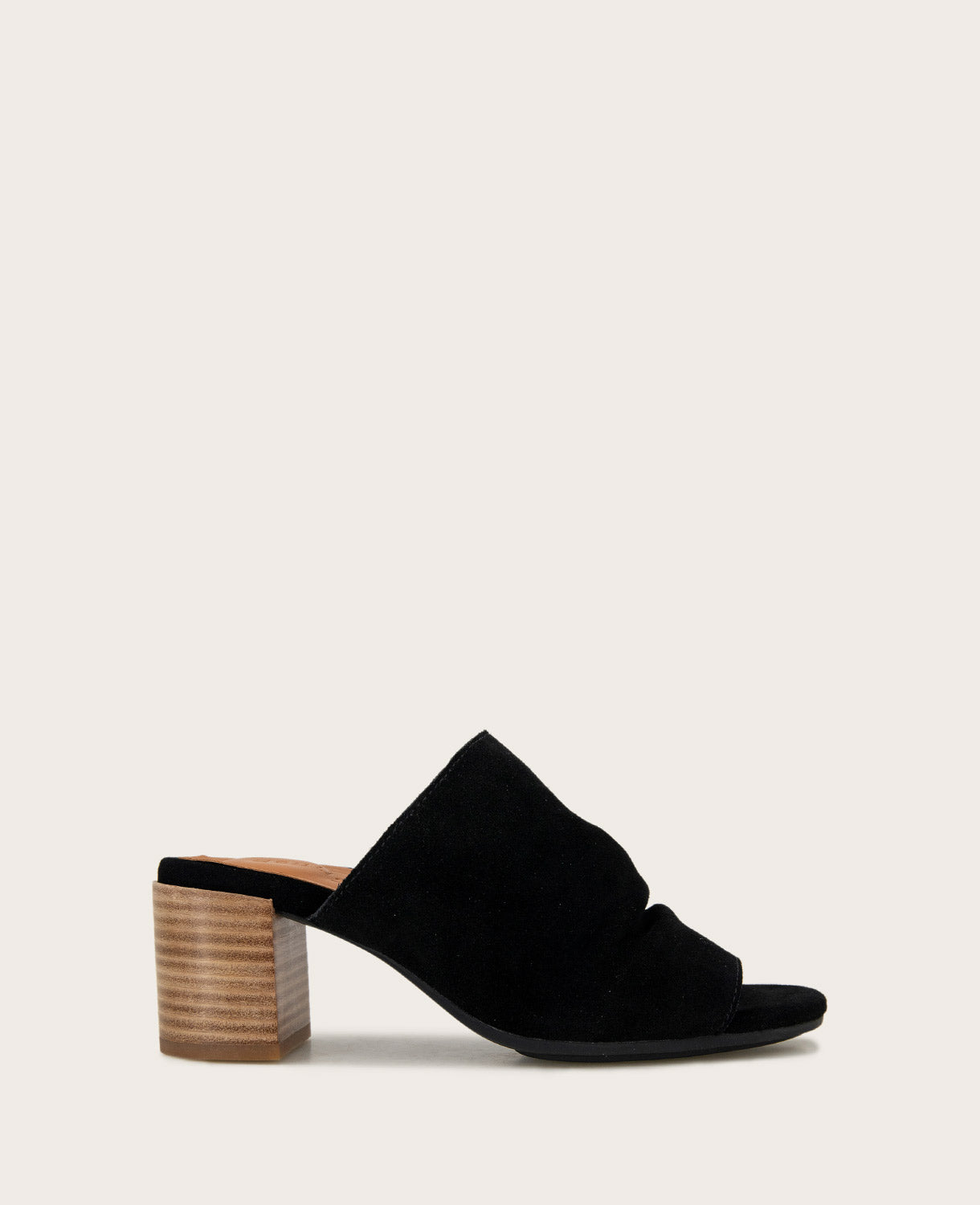 GENTLE SOULS CHAS SUEDE HEELED MULE SANDAL