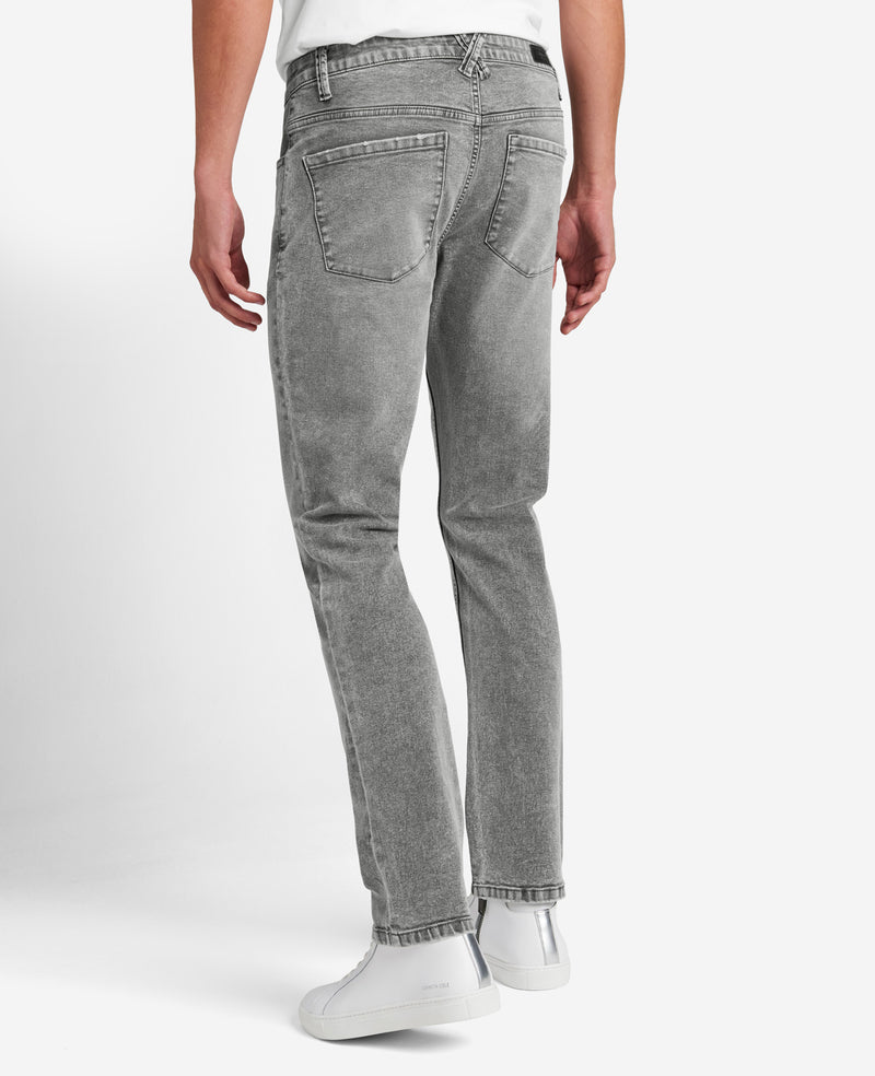 Forca by Lifestyle Light Grey Cotton Regular Fit Jeans
