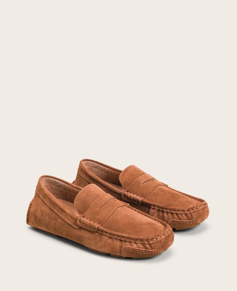 Matteo Leather Loafers Shoes for men TAN / 11