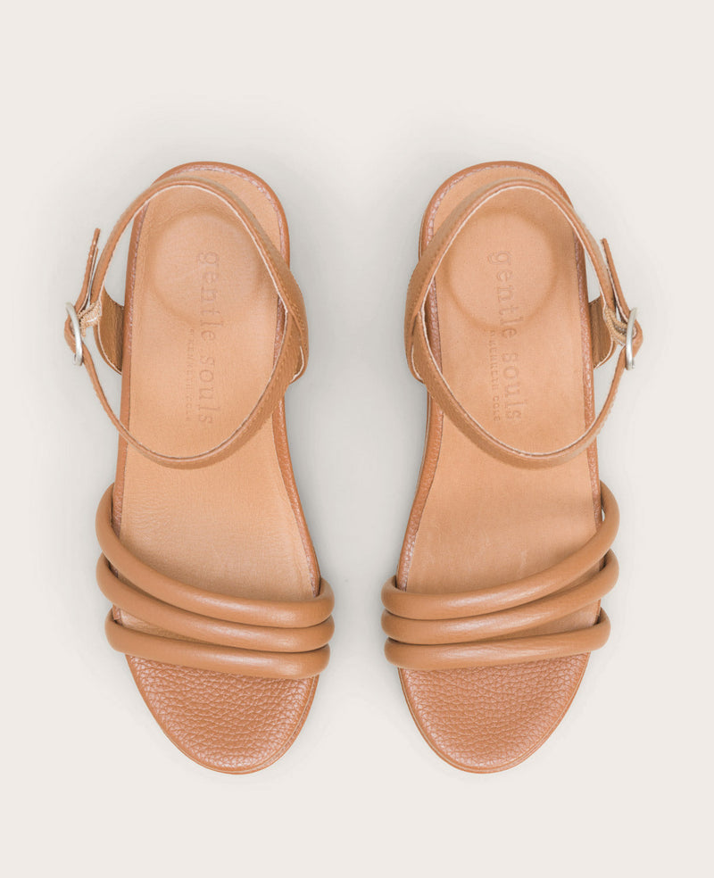 Viki Leather Platform Wedge Sandal | Kenneth Cole