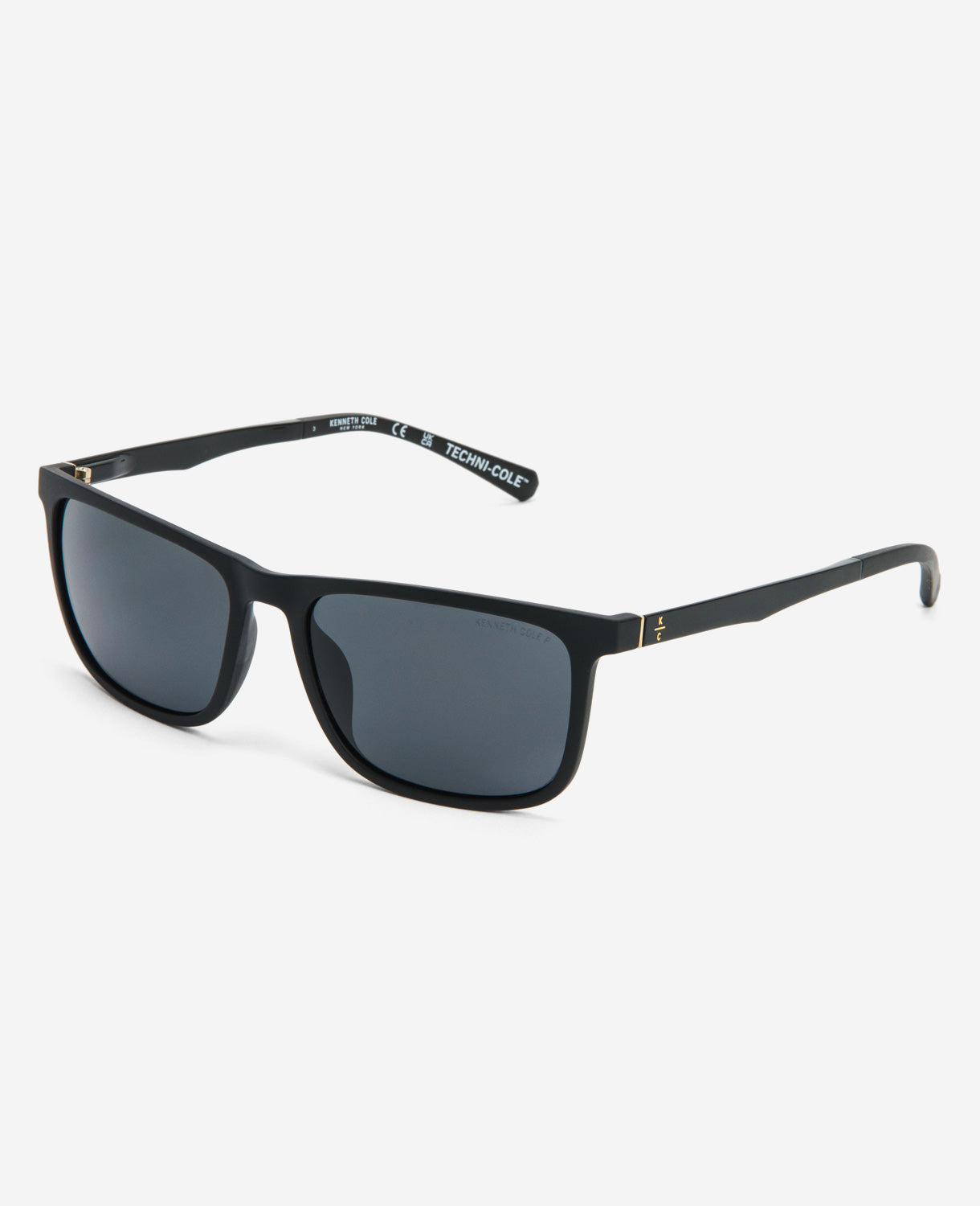 Kenneth Cole | Ultem Unisex Sunglasses in Matte Solid Black