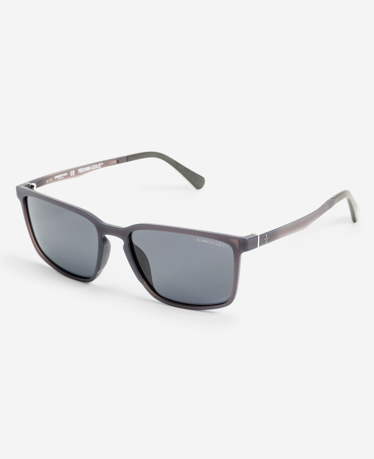Kenneth Cole | Ultem Unisex Matte Sunglasses In Grey/smoke