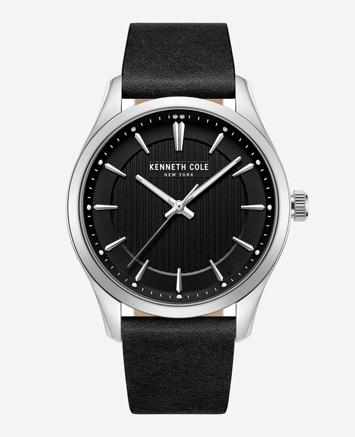 Kenneth Cole | Modern Classic Watch With Black Leather Strap
