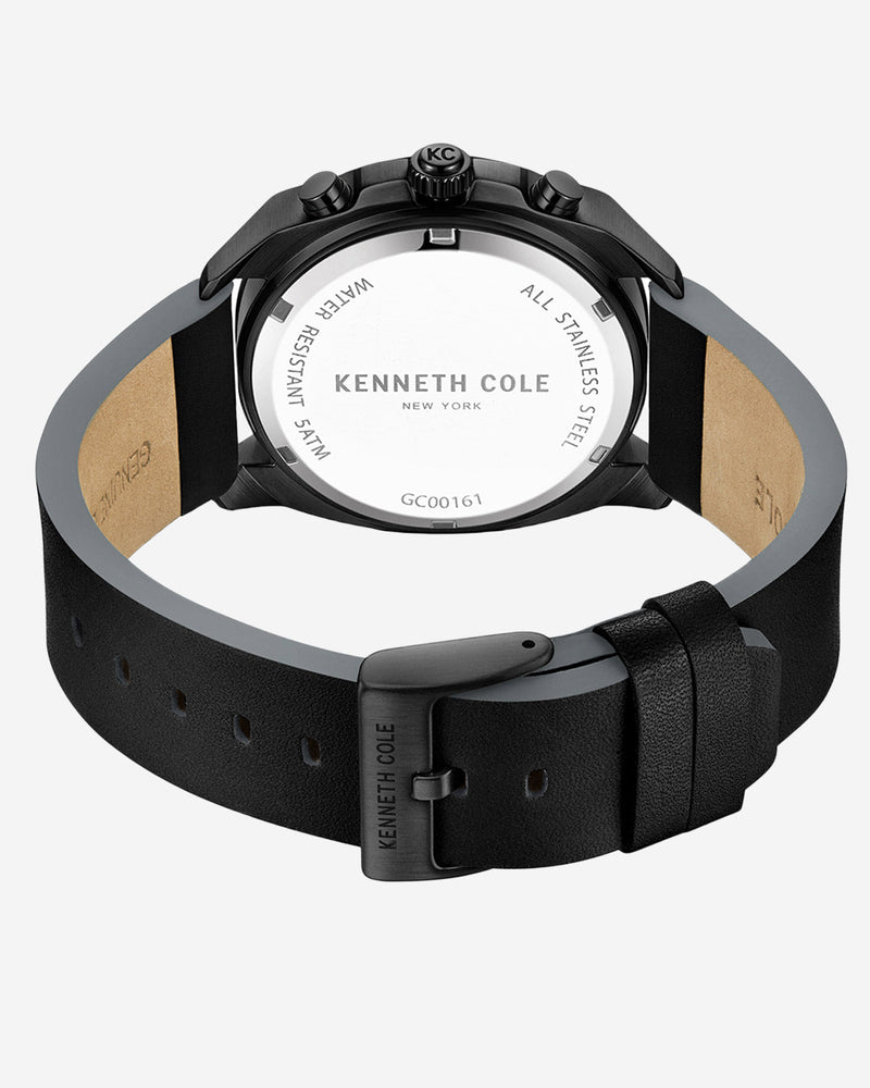 Kenneth Cole Men's 42mm Automatic Quartz Gunmetal Bracelet Watch - Blue  Dial - iCuracao.com