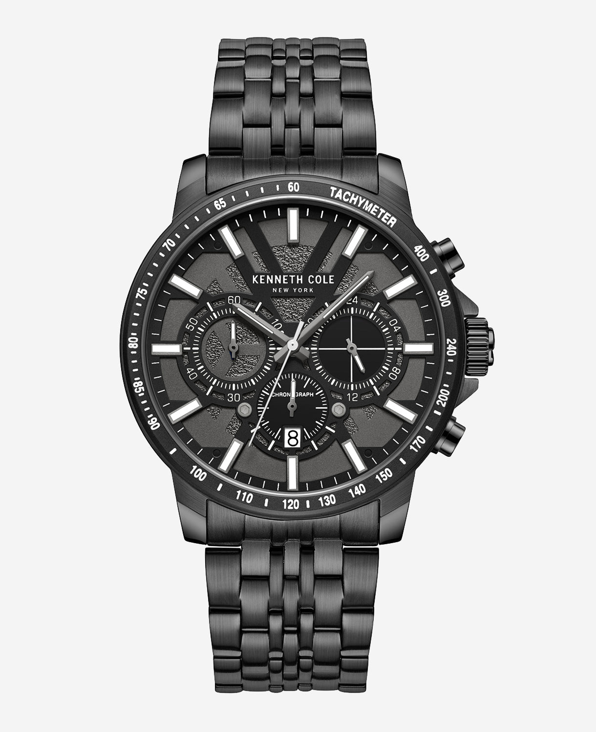 Kenneth Cole | Chronograph Watch With Black Bracelet Strap