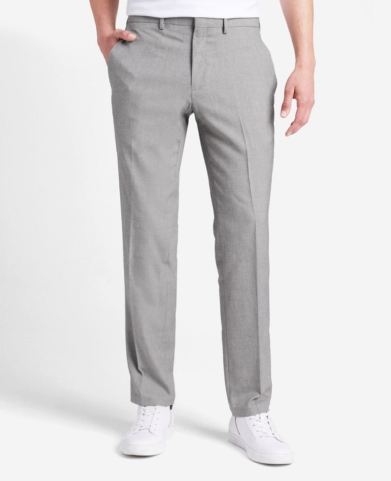 Kenneth Cole Reaction Grey Slim Straight High Rise Trouser Pants