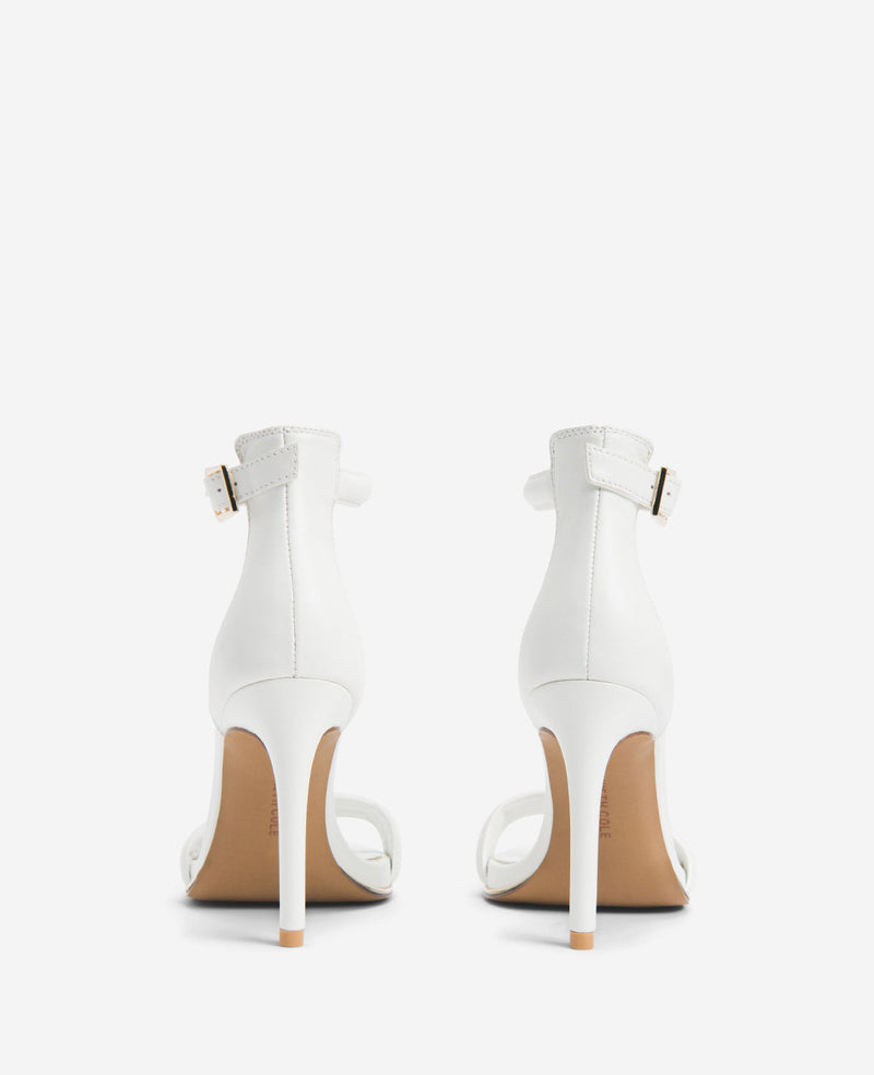 Buy SMARTOS Crystal Rhinestone Transparent Block Heels Sandals for Women &  Girls (Color-Beige, Size-3) at Amazon.in