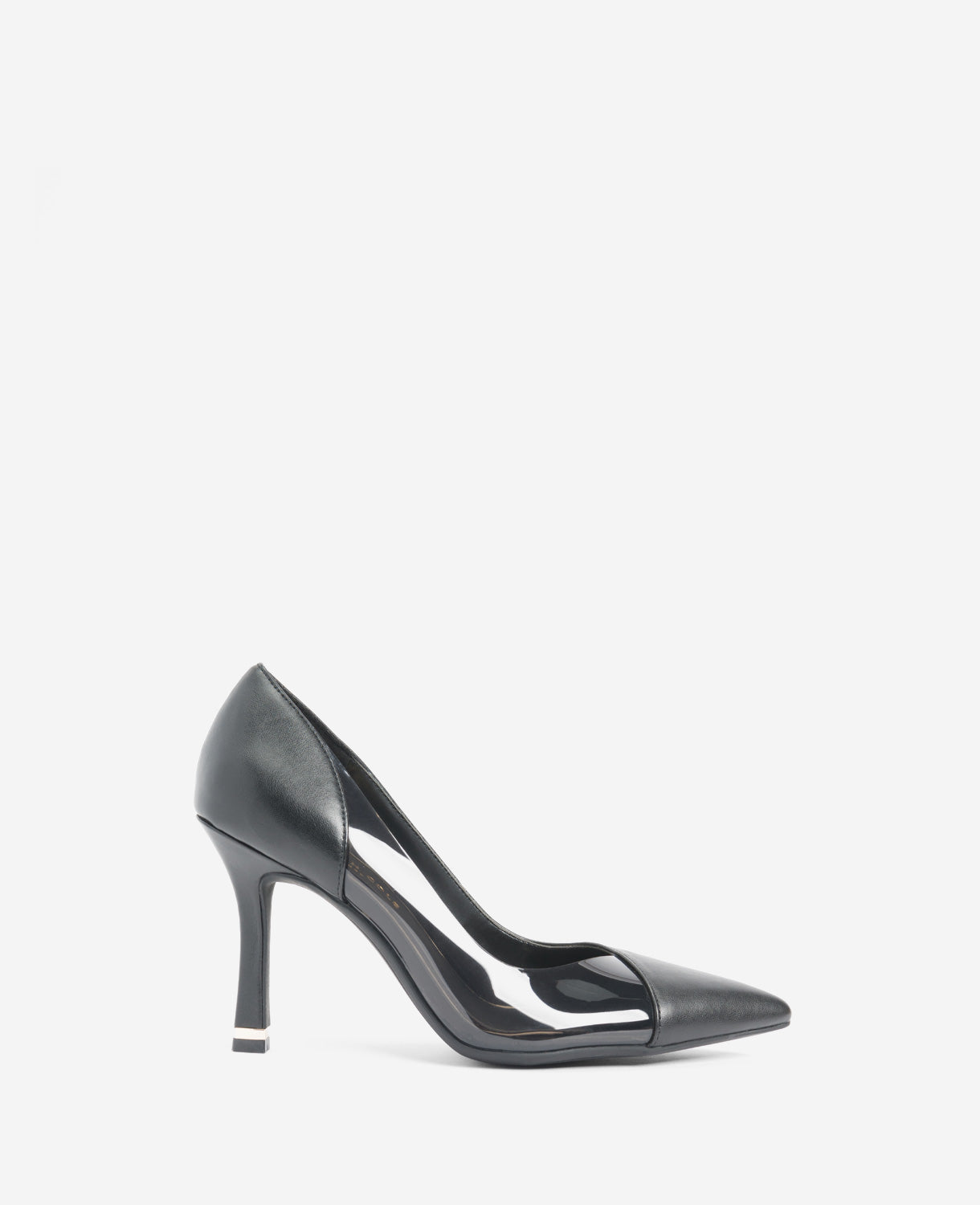 KENNETH COLE ROSA LEATHER AND VINYL HEEL