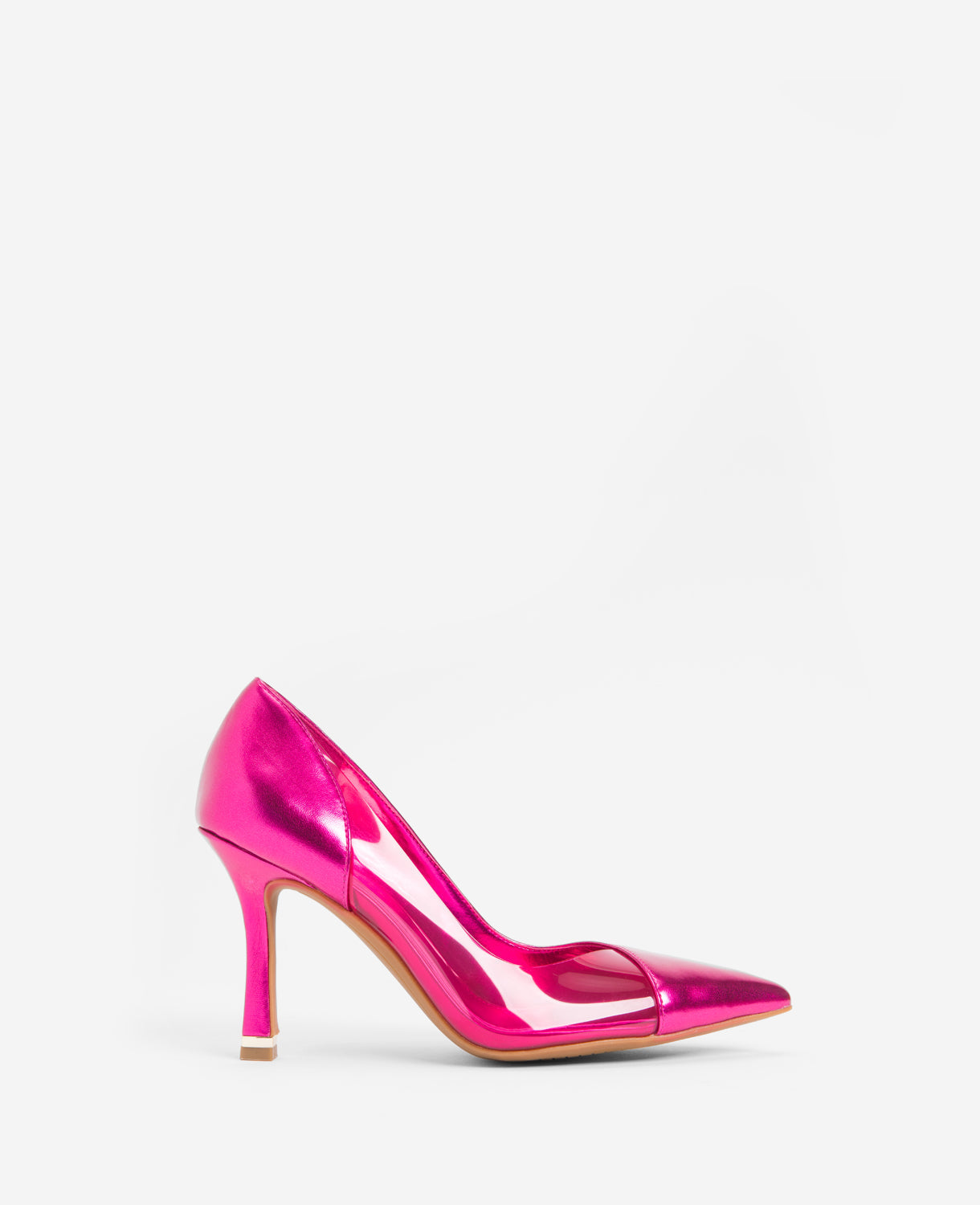 Kenneth Cole | Rosa Metallic Leather And Vinyl Heel in Hot Pink PU, Size: 5.5