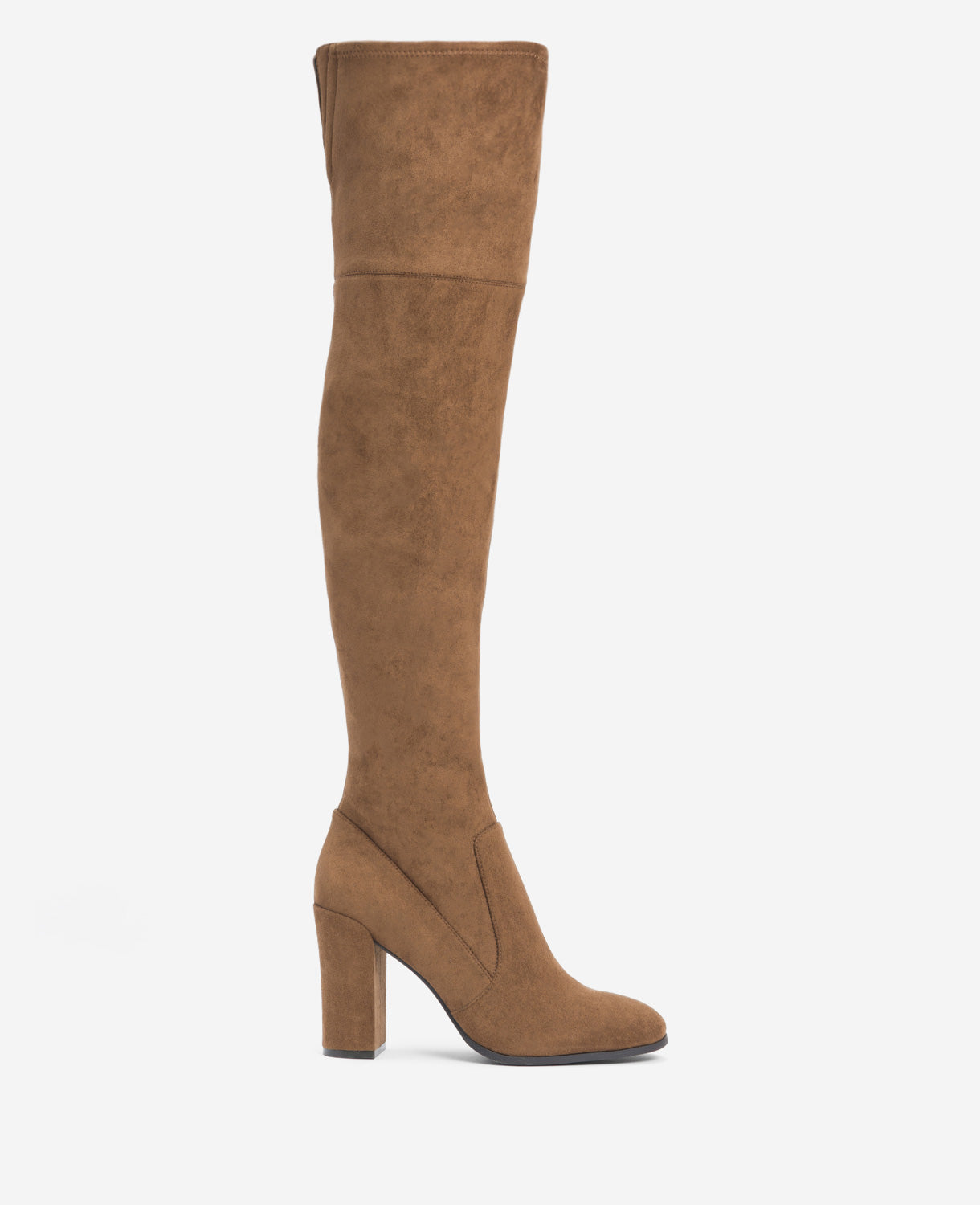 Kenneth Cole Justin Suede Over-the-knee Heeled Boot In Cognac