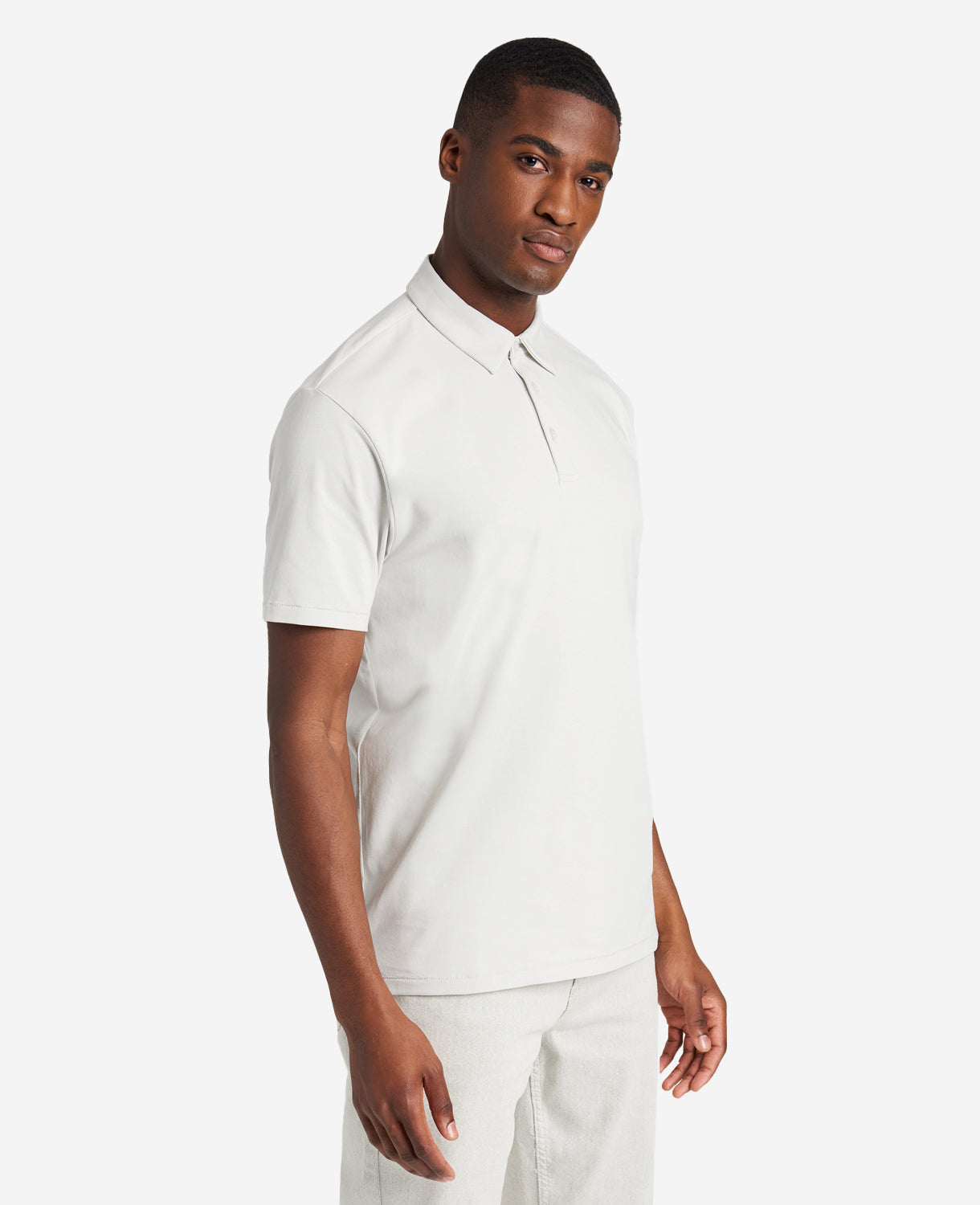 Kenneth Cole | Essential Tailored Polo in Medium Grey