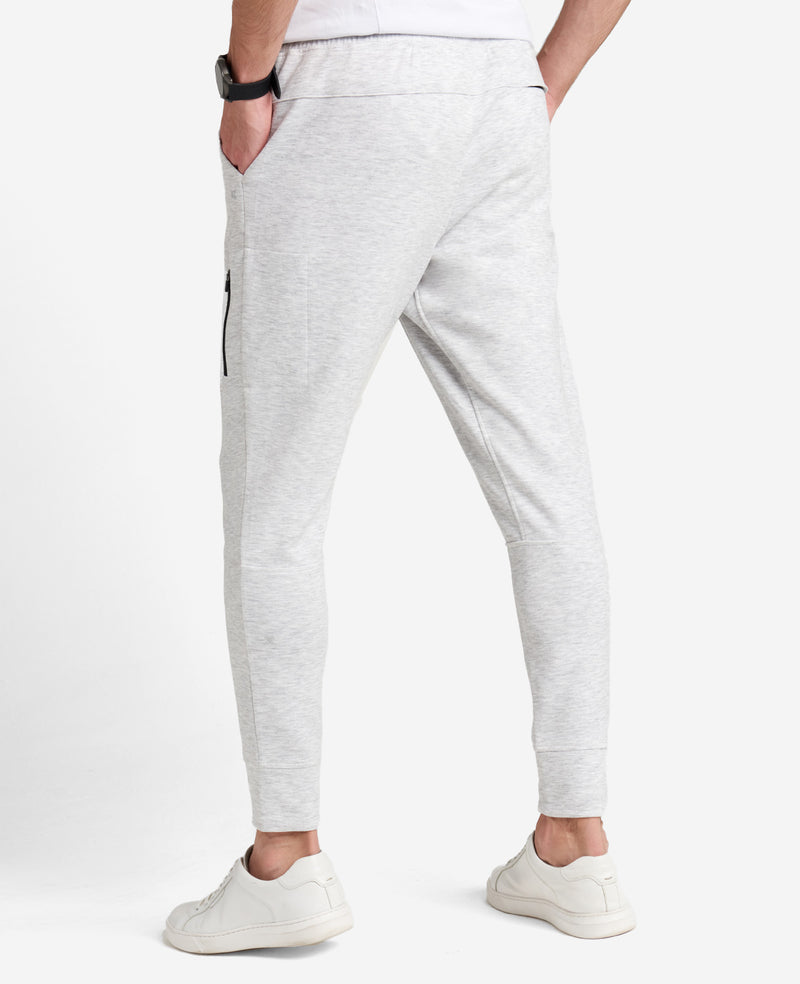 Grey Heather Hugger Jogger Sweatpants - Made in USA
