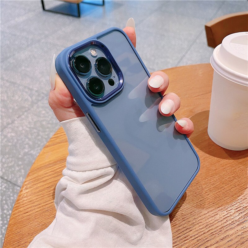 Clear Shockproof Bumper Case For iPhone