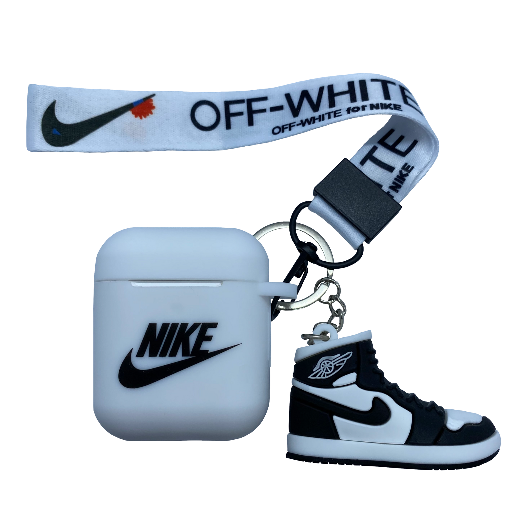 Nike w/ Air Jordan 1 Keychain Airpod Cases Gen 1/2 – Hall of Trends