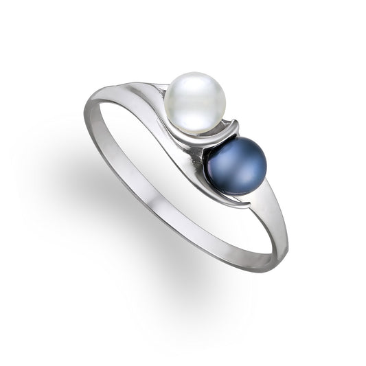 Blue Akoya Pearl Ring – Pearl Factory