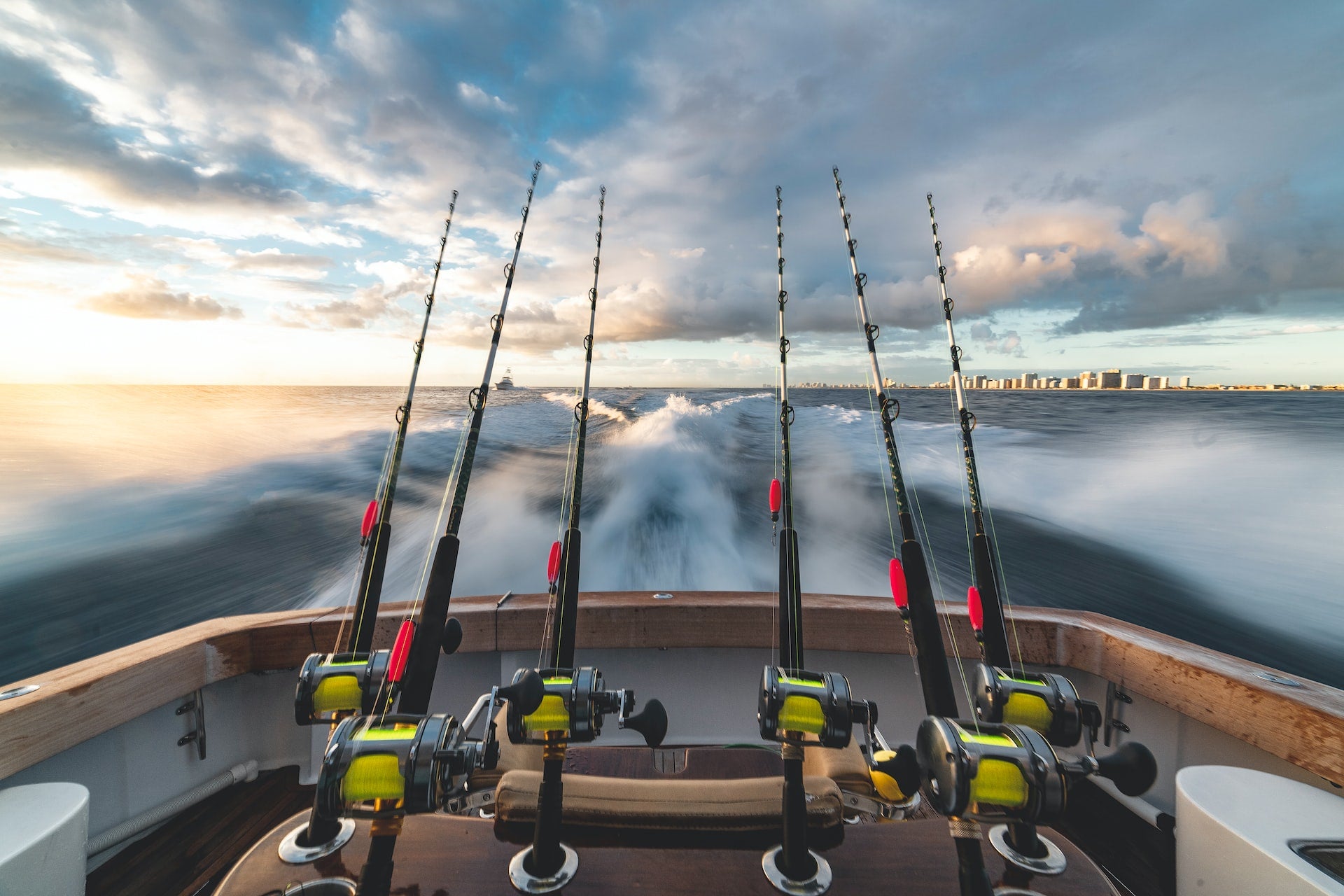 Lots of rods and .reels to fish with. - Picture of Three Sons IV