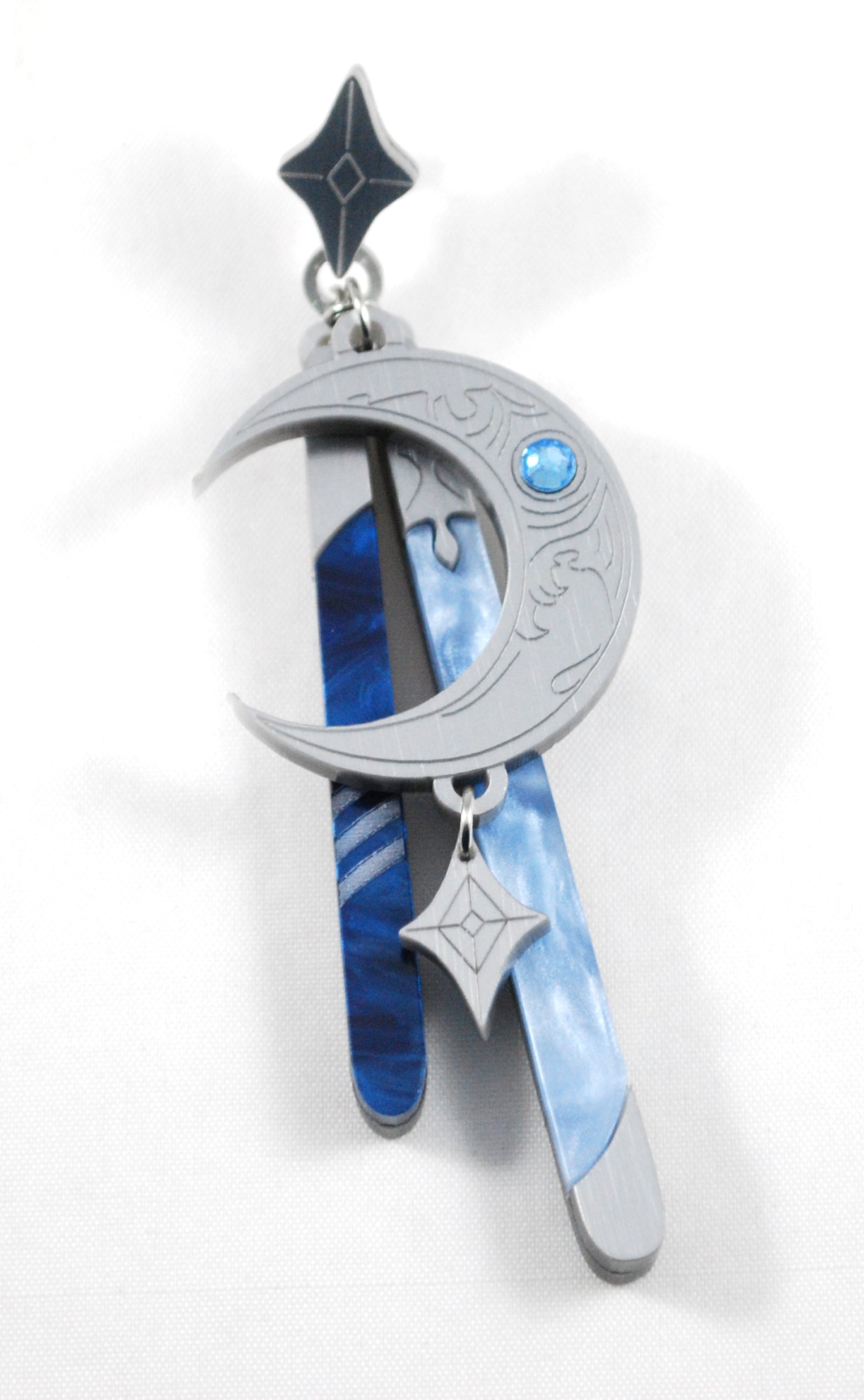 FFXIV Menphina's Earring in Acrylic Clip-on, Post, or Keychain – Clinkorz