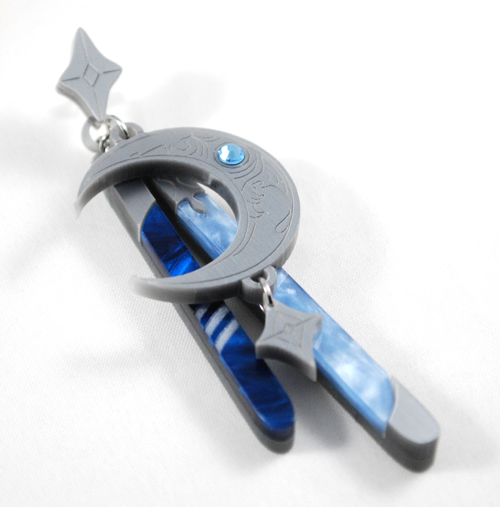 FFXIV Menphina's Earring in Acrylic Clip-on, Post, or Keychain – Clinkorz