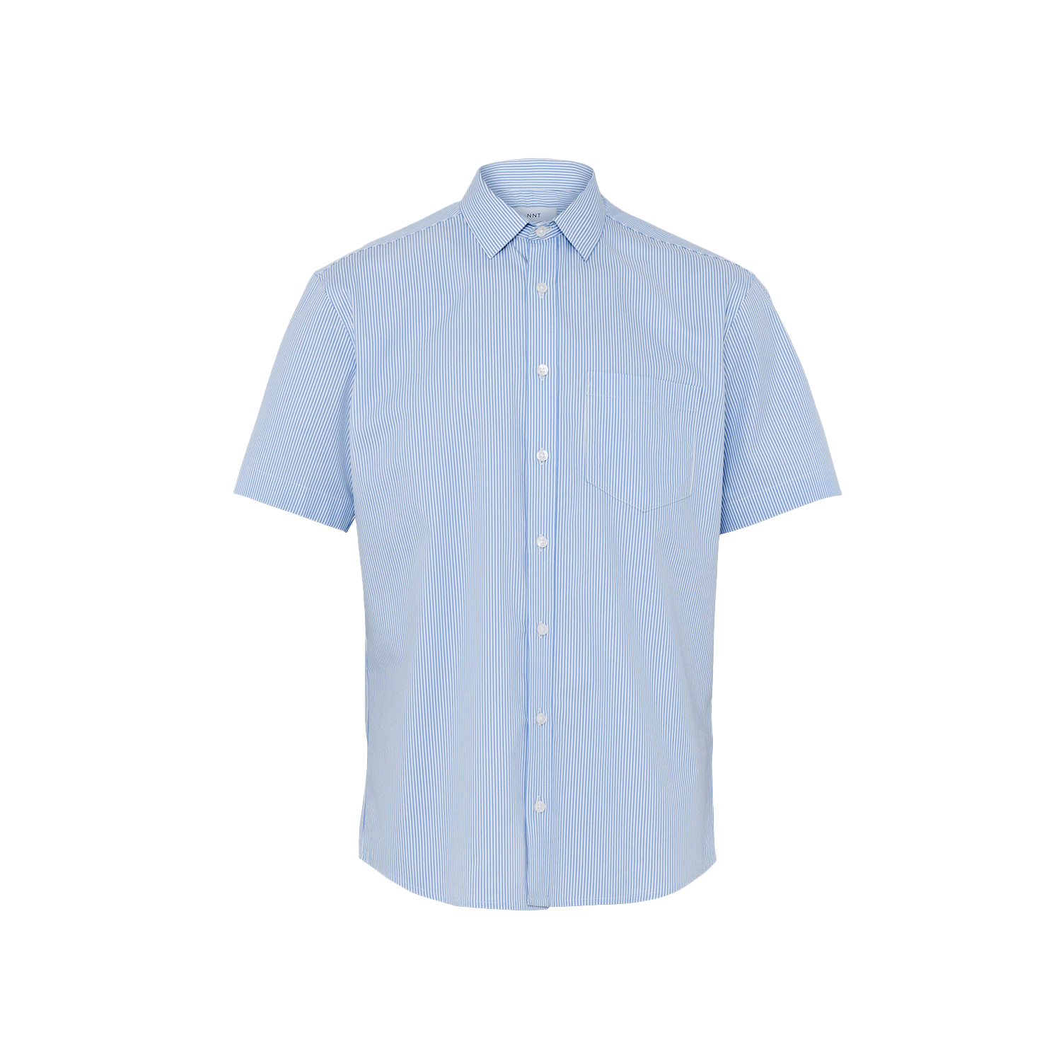 NNT Men's Avignon Fine Block Stripe Stretch Short Sleeve Shirt - Light ...