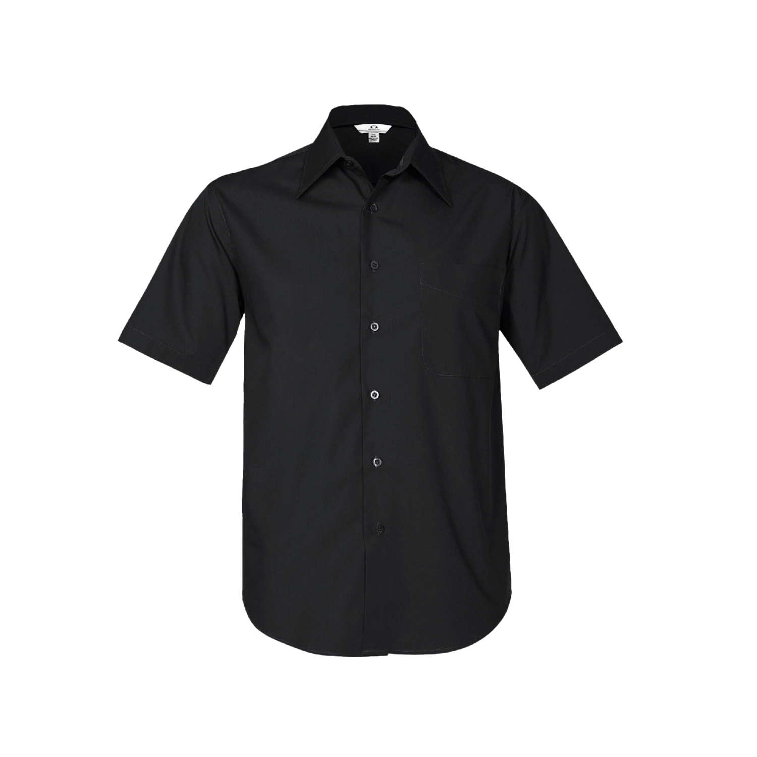 Biz Collection Men's Metro Short Sleeve Shirt - Black - Totally Workwear