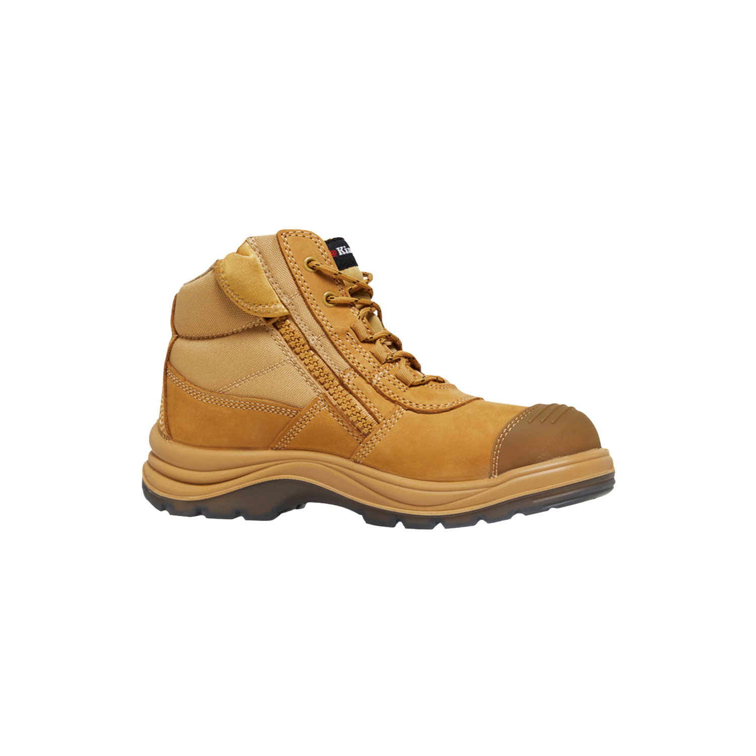 KingGee Men's Tradie ComfortMax Zip Sided Safety Boots - Wheat ...