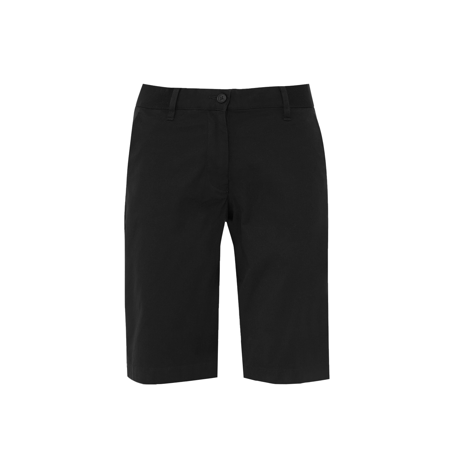 NNT Women's Stretch Cotton Chino Shorts - Black - Totally Workwear