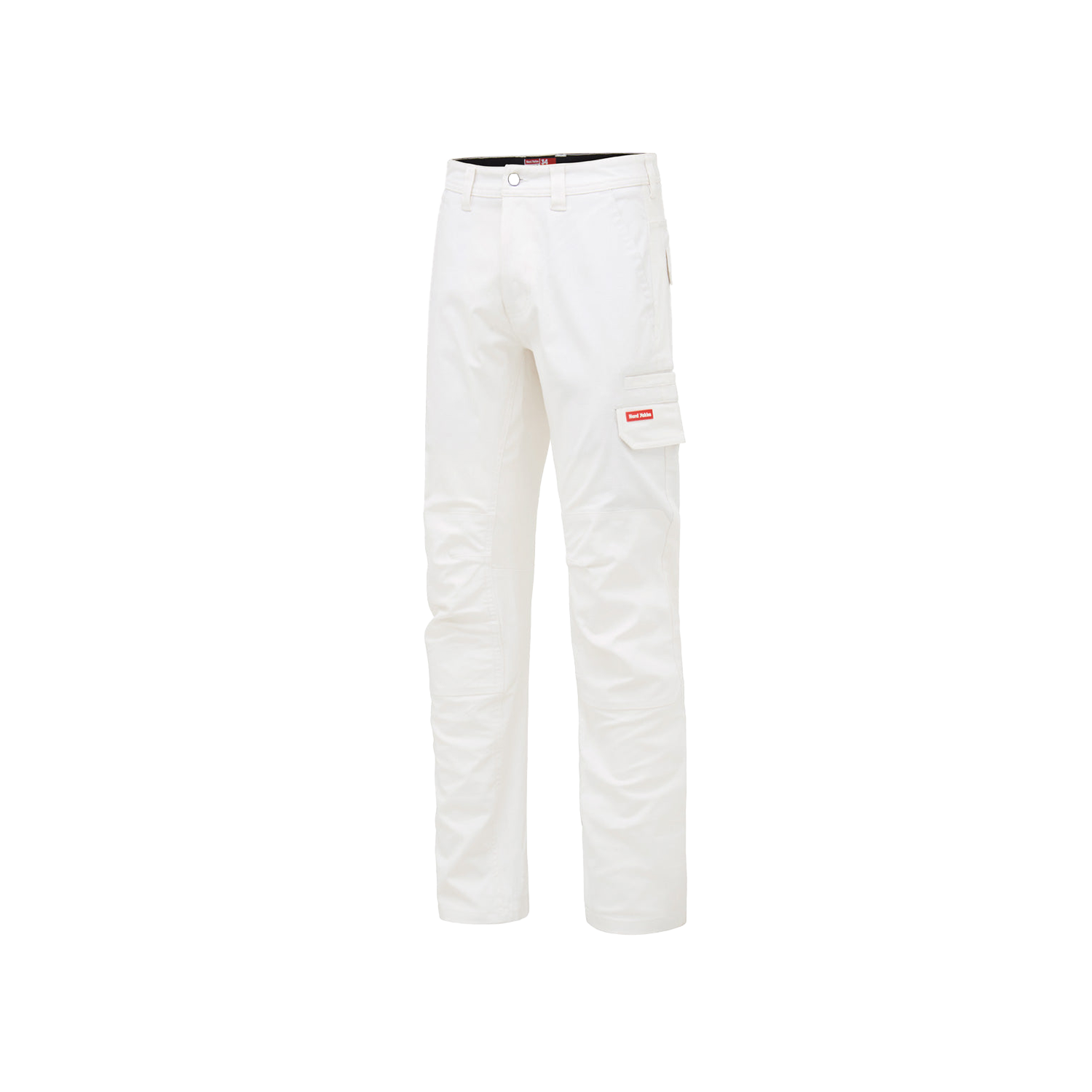 Hard Yakka Men's 3056 Stretch Canvas Cargo Pants - White - Totally Workwear