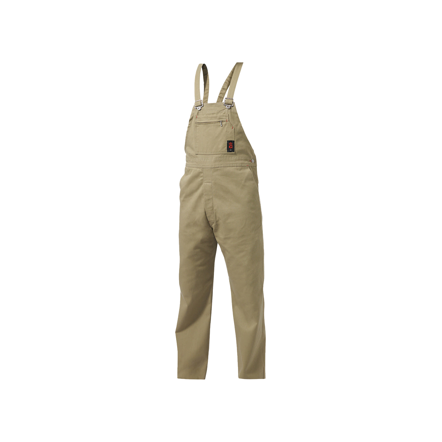 KingGee Men's Bib and Brace Drill Overall - Khaki - Totally Workwear