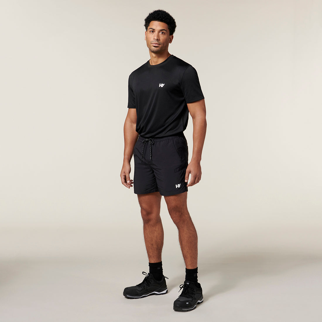 Hard Yakka Men's 3056 Zero Shorts - Black - Totally Workwear